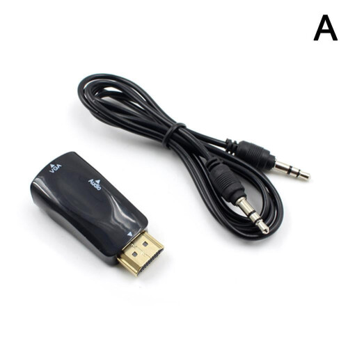 Εκκαθάριση! Μετατροπέας βίντεο HDMI 1080P αρσενικό σε VGA θηλυκό Έξοδος ήχου mm3.5N8W3 2