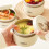Conjunto de 3 recipientes térmicos para almoço, cor marrom, com bolsa. 4