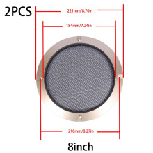 stuks auto luidsprekerafdekkingen, decoratieve ronde grille voor auto-audio en subwoofer, bescherming voor luidsprekers van 2/3/4/5/6,5/8/10 inch