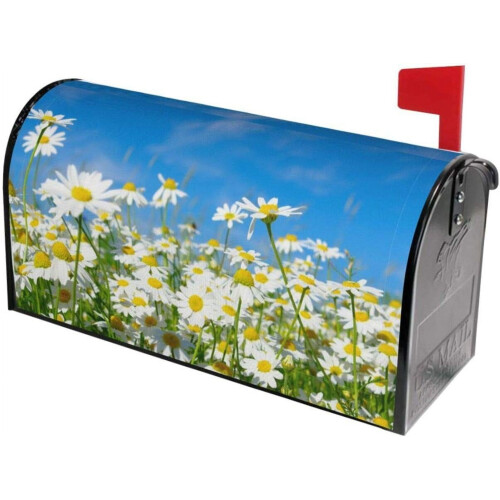 Hvit Daisy postkassedeksel vanntett magnetisk 25,5 x 21 tommer 1