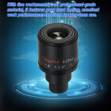 CCTV-cameralens 6-22 mm, f1.6, 1/2,5", handmatige montage, compatibel met CCTV/MTV/IP-camera's