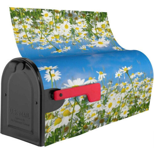 Hvit Daisy postkassedeksel vanntett magnetisk 25,5 x 21 tommer 2
