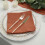 20 Pieces 17" Terracotta Polyester Luncheon Napkins Wedding 8
