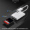 Συσκευή ανάγνωσης καρτών USB C SD Συμπαγής συσκευή ανάγνωσης καρτών SD Φορητή 2
