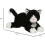 Λούτρινο παιχνίδι για γατάκια Sebastian Tuxedo, λούτρινο ζωάκι για γάτες υψηλής 5