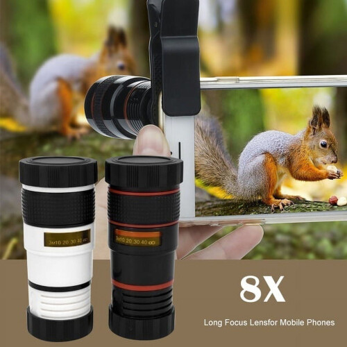 HD360Zoom-teleobjektiv for smarttelefon8X 1