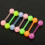 Ayyufe Pack Of7 Body Piercing Luminous Glow Ακρυλικά Δαχτυλίδια Γλώσσας Μπάρες Μύτης 3
