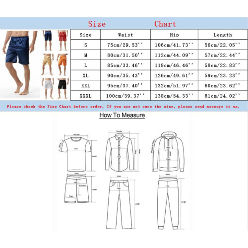Plus Size Καλοκαιρινά Casual Μονόχρωμα Σορτς για Άνδρες, Ανδρικά Μοντέρνα Απλή Ελαστική 1