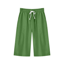 Bermudashorts til kvinder, sommer, ensfarvede fempunktsbukser i bomuld og hør, mintgrøn