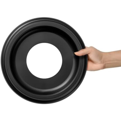Black Nylon Ceiling Medallion 10" OD 4" ID 1" P 4 Pack 2