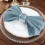 BalsaCircle20Pieces20" Dusty Blue Polyester Napkins Wedding Kitchen 8