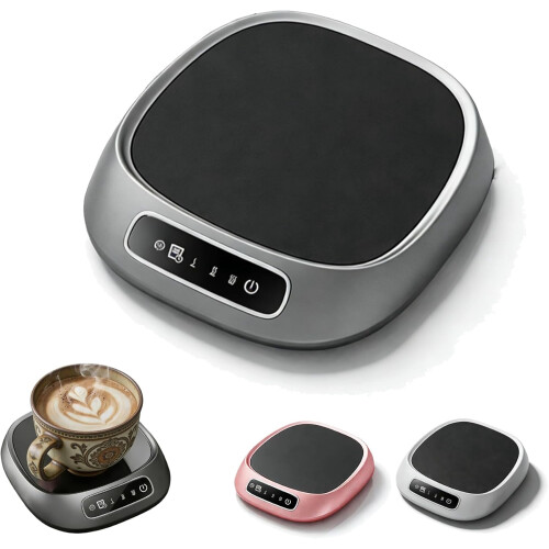 Scaldatazze ricaricabile tramite USB con comandi touch