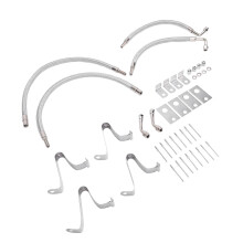 Leak-Proof Stainless Steel Dually Valve Stem Extender Kit for 16-19.5in Tires