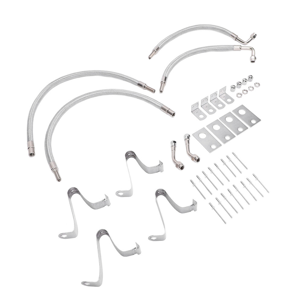 Leak-Proof Stainless Steel Dually Valve Stem Extender Kit For 16-19.5In Tires 7901386656245