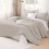 Komplet pościeli California King – Boho Solid, puszysty puch 1