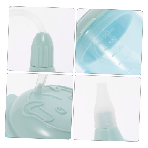 Spillproof Drinking Cup for Elderly with Straw Lid, Easy OneHand Use for Bedridden or Postpartum 2
