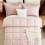 King Comforter Set Blush Pink 3-Piece Box-Stitched 3