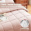 King Comforter Set Blush Pink 3-Piece Box-Stitched 2