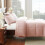 King Comforter Set Blush Pink 3-Piece Box-Stitched 7