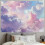 Pink Cloud Tapestry – Abstract Wall Hanging 60x50 in 2