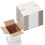 Verzenddozen 6x6x6 inch, wit, gegolfd, set van 25 1