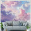 Pink Cloud Tapestry – Abstract Wall Hanging 60x50 in 4