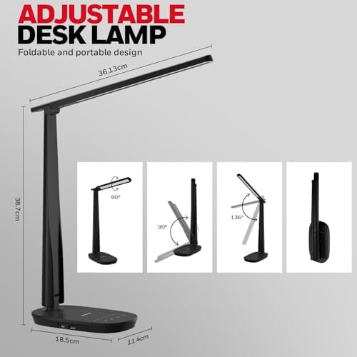 Φωτιστικό γραφείου LED HWT-H2Sunturalux για την περιποίηση των ματιών, πτυσσόμενο 2