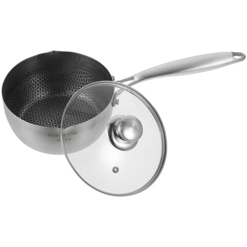 Rustfrit stål honningkagegryde med låg