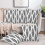 Μαύρα μαξιλαροθήκες boho 16x16", σετ 2 τεμαχίων, διακοσμητικές μαξιλαροθήκες για 6