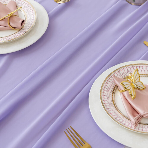Light Purple Chiffon Table Runner 28 x 118 in 2