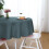 Rustic Round Tablecloth 60 Inches Grey 5