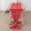 Rød chiffon bordløper 68 x 283 cm 2