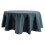 60 Inch Round Polyester Tablecloth – Gray 2