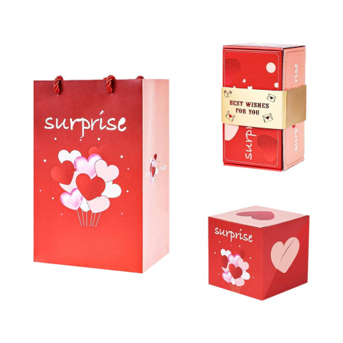 Valentine's Day Bounce Box Gift Set Heart Design 10 pcs 1