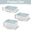 Δίσκος αυγών Devil 3 στρώσεων με καπάκι, ροζ, χωράει 72 αυγά, συμβατός με ψυγείο και 3