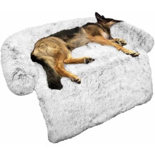 Beruhigendes Plüsch-Hundebett mit abnehmbarem Bezug – Groß