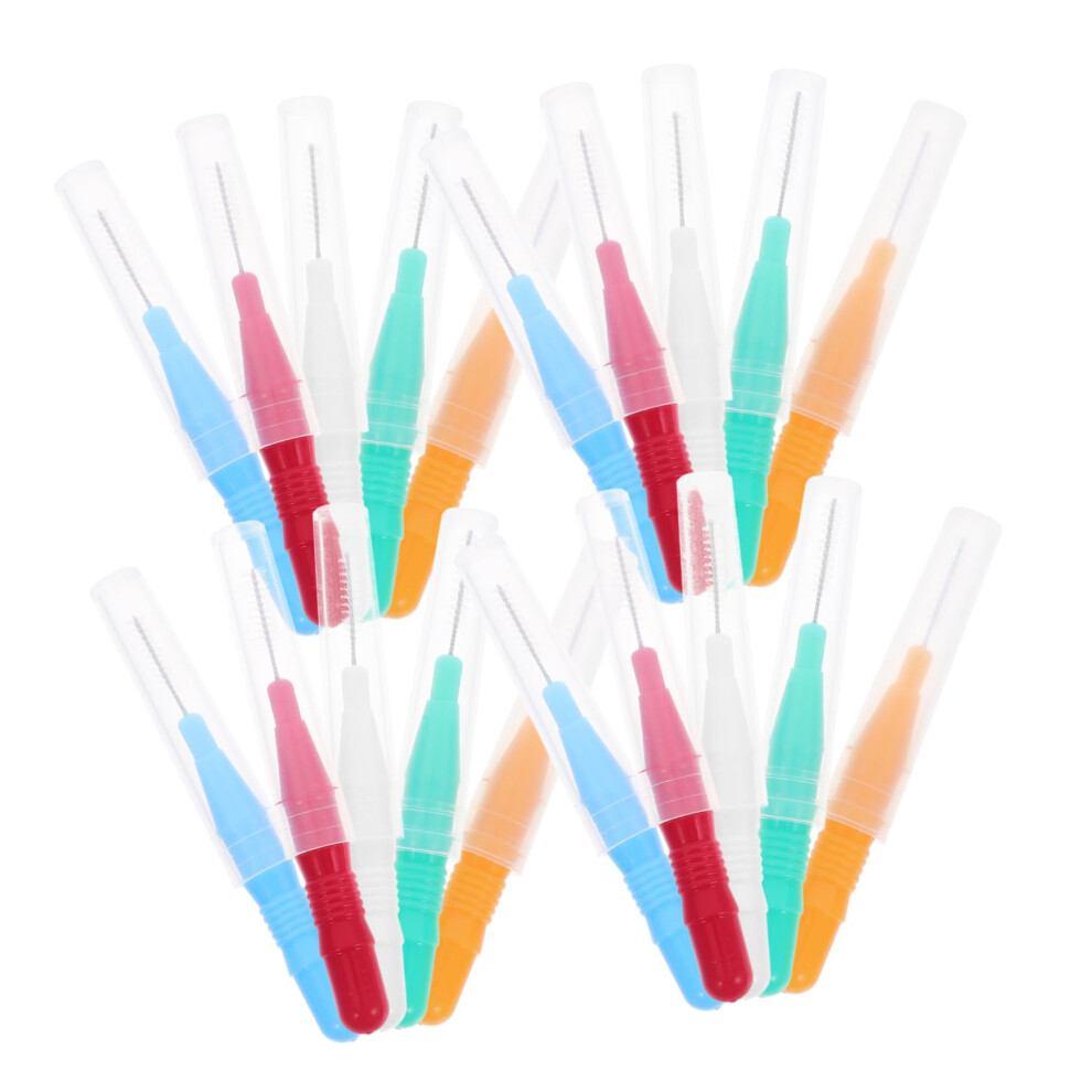 Interdental Brushes for Braces 50pcs Soft Bristles Orthodontic Cleaning Set TravelFriendly