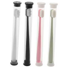 Travel Toothbrush Set of 4 with Soft Gentle Bristles for Sensitive Gums Adults and Kids