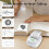 PrintPods Mini Bluetooth Thermal Label Printer S002 with 1 3
