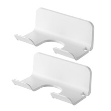 2 Pack Hair Dryer Holder Wall Mounted Styling Tool Organizer for Bathroom or Salon Storage