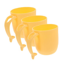 Toothbrush Cup Set with Handle Unbreakable Stackable Mouthwash Cups for Bathroom, Travel and Home