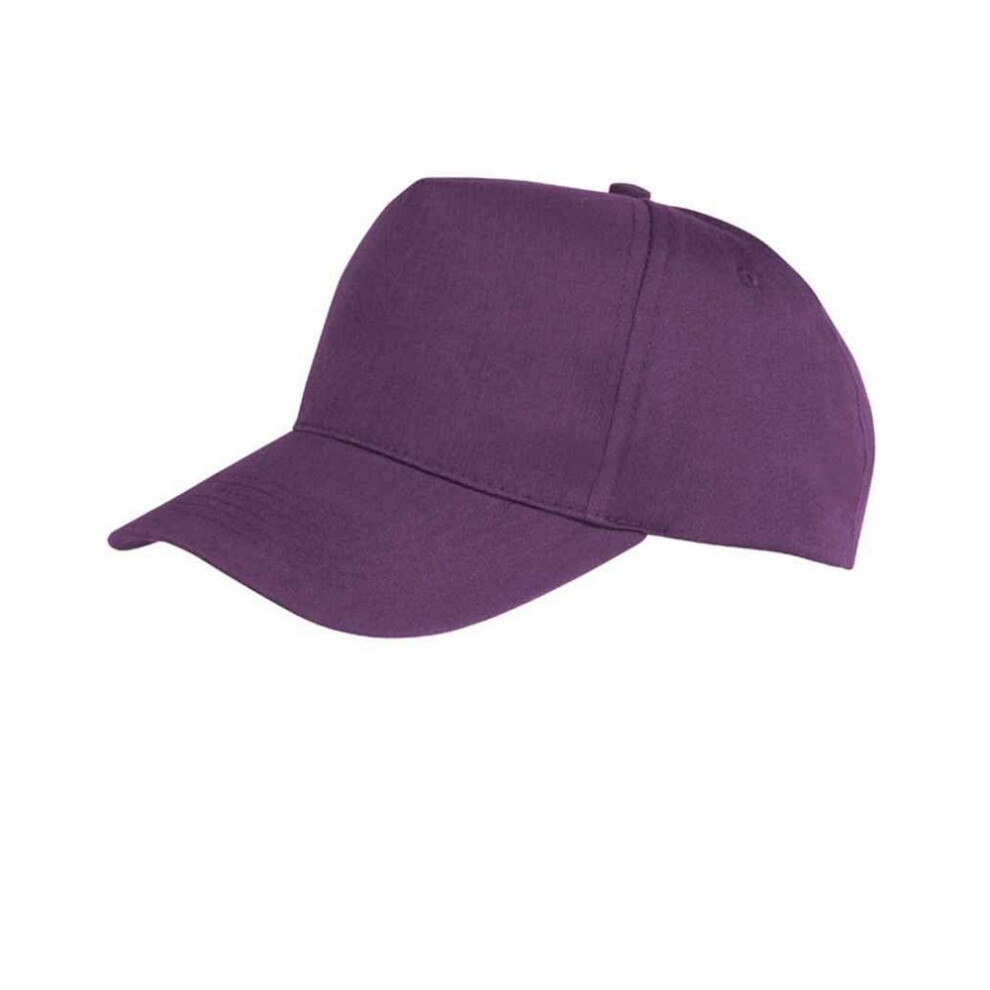 Result (One Size, Purple) Boston 5 Panel Baseball Cap