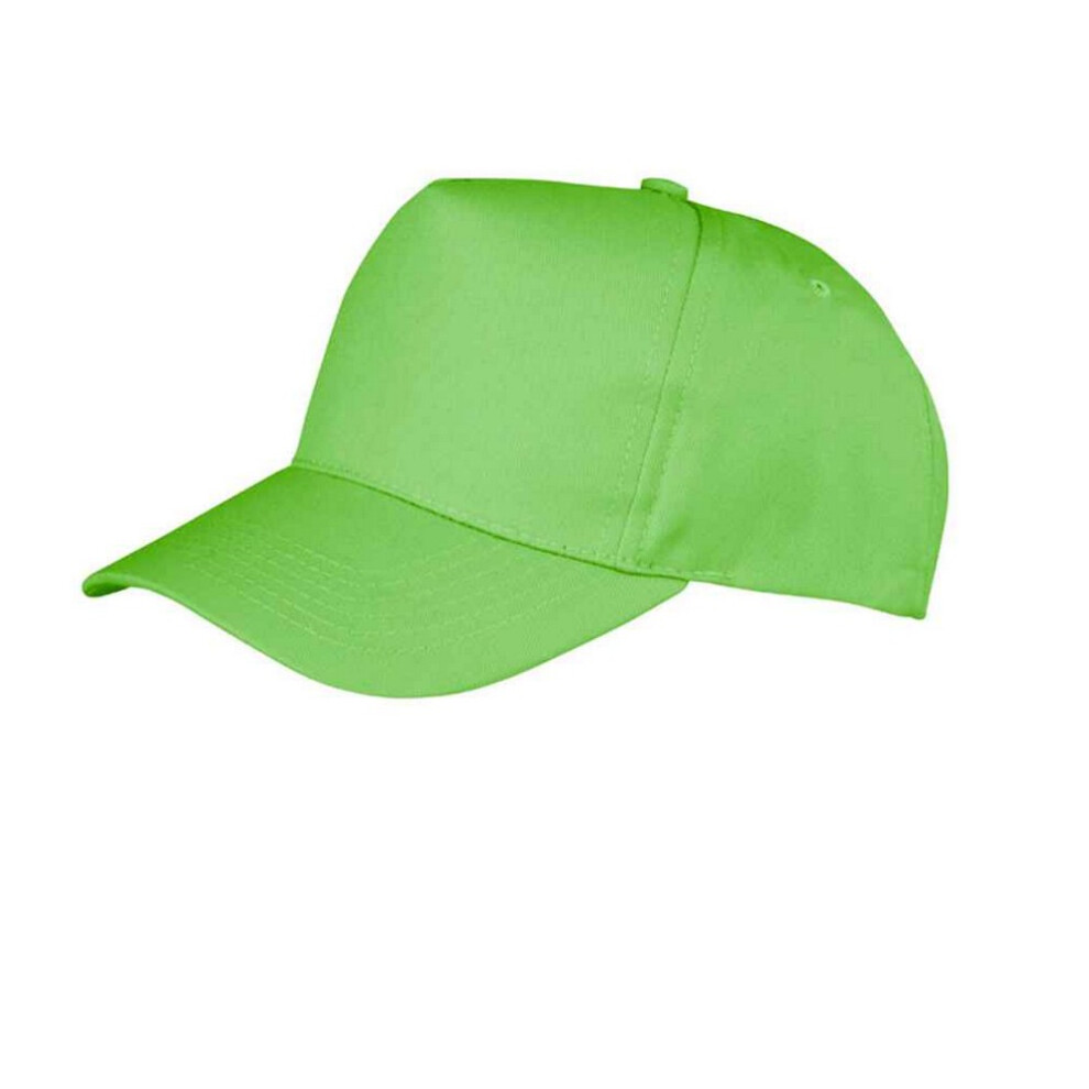 Result (One Size, Lime) Boston 5 Panel Baseball Cap