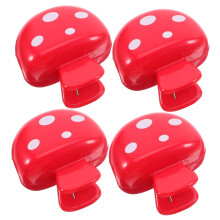 Colorful Mushroom Travel Toothbrush Case with Clip, Durable Cover for Camping, School, Daily Use