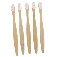 Soft Travel Toothbrush for Adults with Gentle Bristles and Ergonomic Round Head – 5 Pack