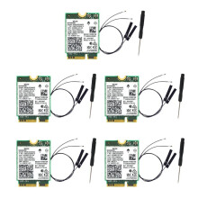 2X WIFI 7 BE200 BE200NGW WiFi Card+Antenna BT 5.4 802.11AX Tri-Band M.2 NGFF Wireless Network Adapter for Win10/11