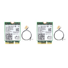 2X AX201 AX201NGW WiFi-Kaart met 2XAntenne M.2 CNVio2 2,4 Ghz/5 Ghz WiFi 6 3000 Mbps 5.1 WiFi-Adapter voor Win10