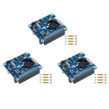 3X Waveshare Chapeau POE (C) pour Raspberry Pi 4B/3B +, Chapeau D'Alimentation sur Ethernet, Prise en Charge Du Réseau Conforme IEEE 802.3Af/At