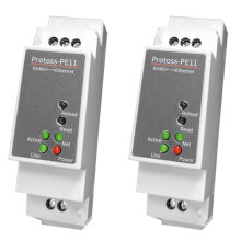 2X DIN-Rail Seriële Poort RS485 Naar Ethernet-Converter Server Protoss MQTT PE11-H Ondersteuning Modbus TCP RTU