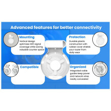 2X Router Wall Mount for  Deco BE23/BE25/BE3600/BE5000 Wifi 7 Wall Mount Home WiFi System